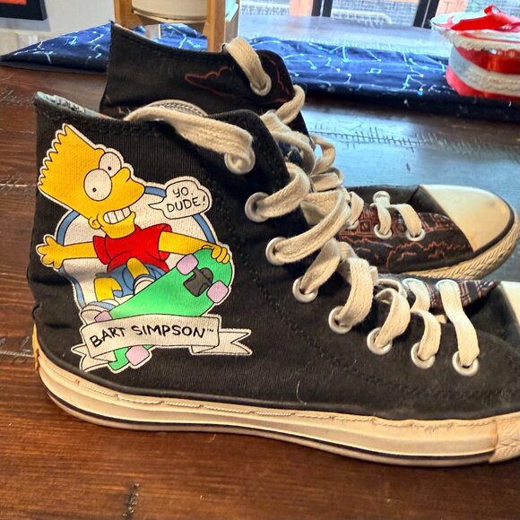 Converse x The Simpsons Bart Chuck Taylor High Top Vintage M7/W9 - Picture 5 of 8
